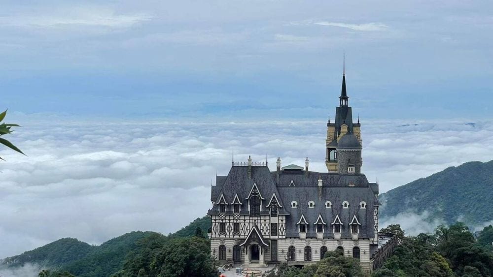 Góc chụp từ cà phê Quán Gió Tam Đảo